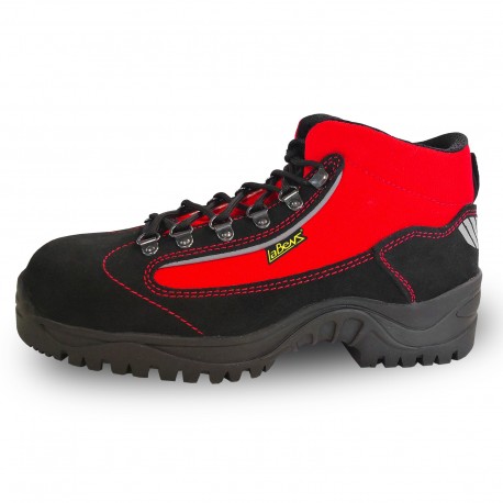 SCARPE ANTINFORTUNISTICHE colore ROSSO FLUO Soccorso S3 by LaBens