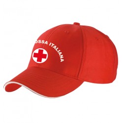 Cappello con visiera Croce Rossa